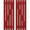 Ekena Millwork Americraft 5-Board (2 Batten) Wood Spaced Board-n-Batten Shutters w/ Z-Bar, ARW102SB519X77BRH, PR ARW102SB519X77BRH - alternate 1